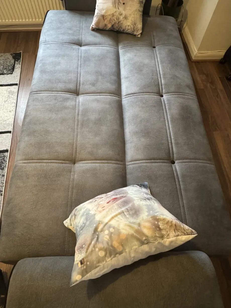 Navy 3 seater sofa bed with storage