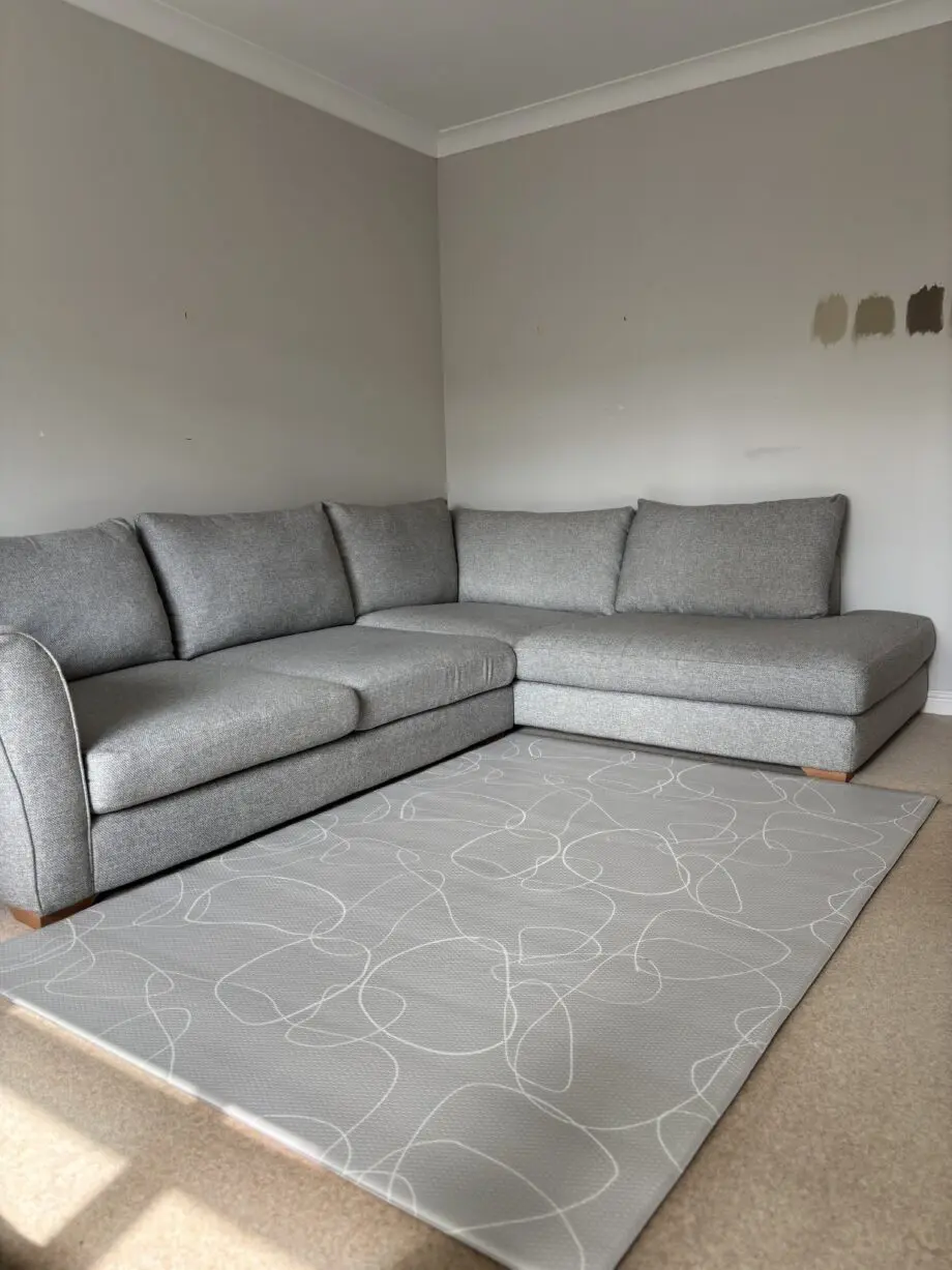 DFS Saphina Left Corner Sofa - Grey