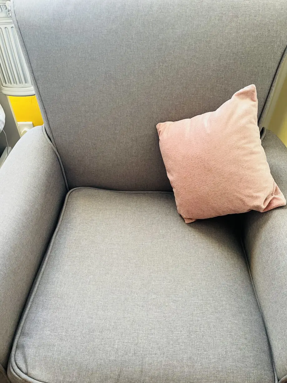 RRP £599 | Mothercare Sofa Armchair Nursing Rocking Chair & Footstool – Immaculate Condition!