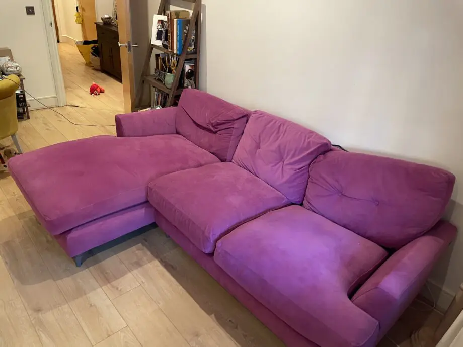 Patterdale Velvet high Hand Facing Small Chaise Sofa