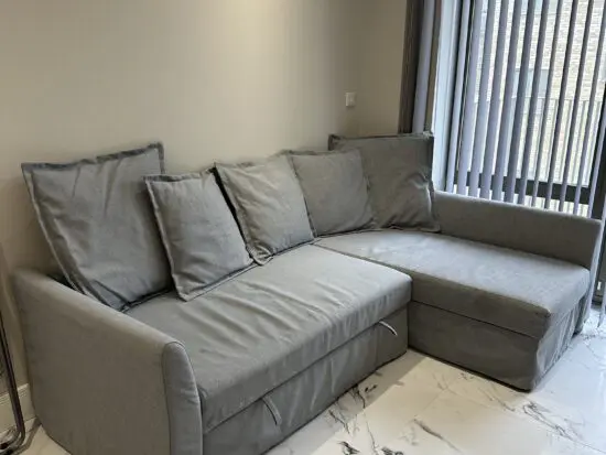 IKEA Medium grey corner sofa bed