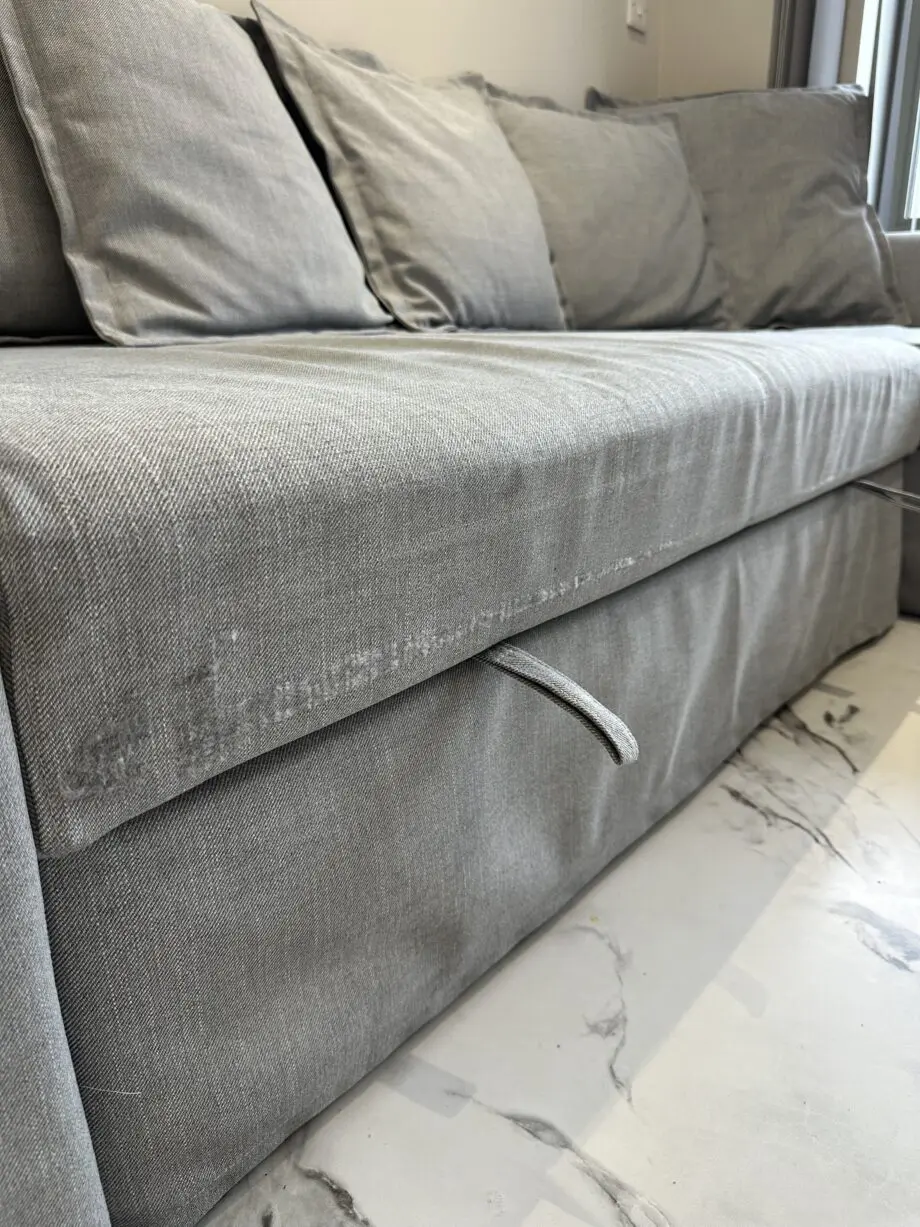 IKEA Medium grey corner sofa bed