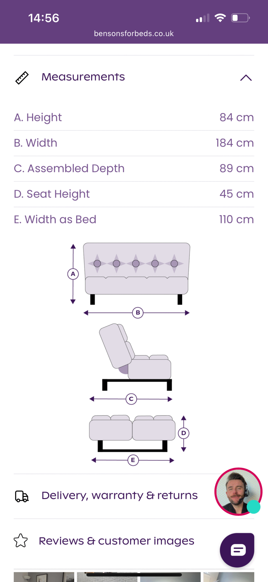 Benson for Beds grey Duet 2-in-1 sofa bed