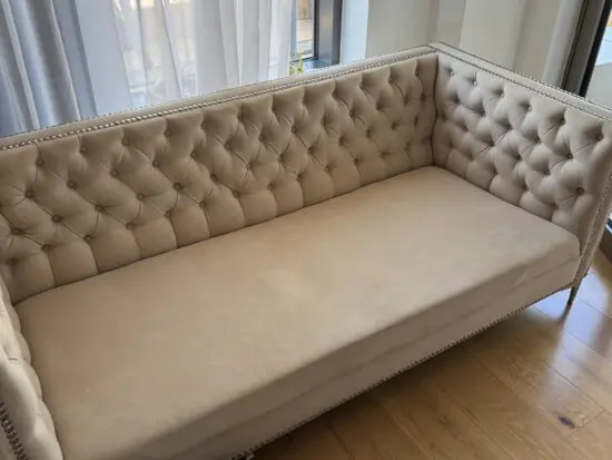 3 seated sofa in beige colour