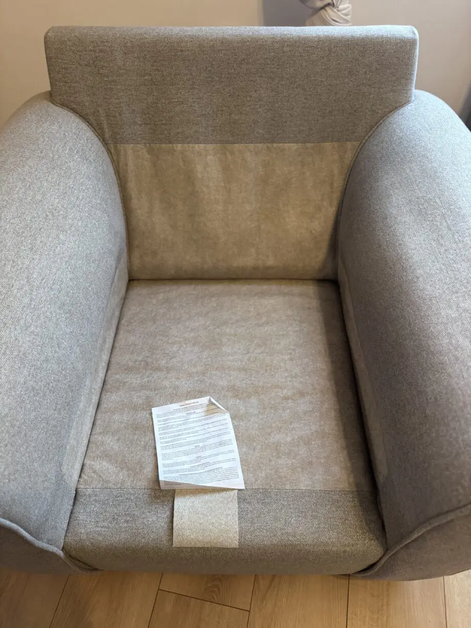 Rosa Fabric Sofa Set Grey