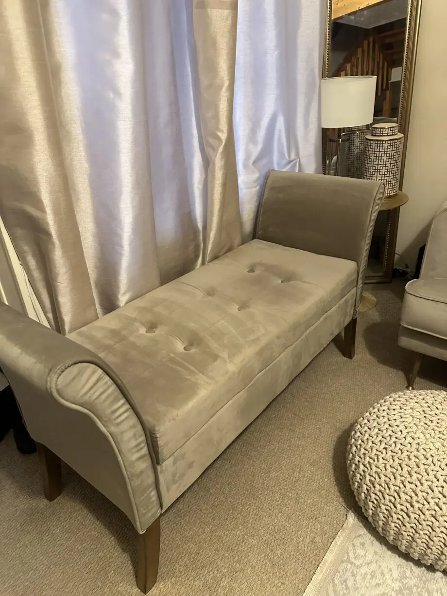 DFS 4 seater sofa with Chaise ottoman