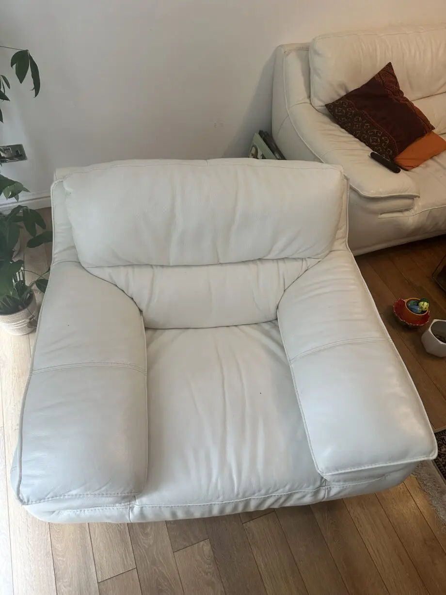 Violino Italian Leather Sofa Chair