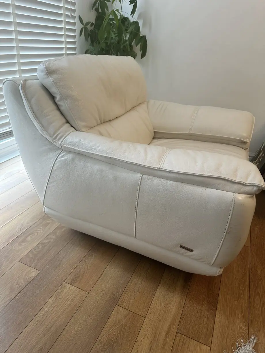 Violino Italian Leather Sofa Chair