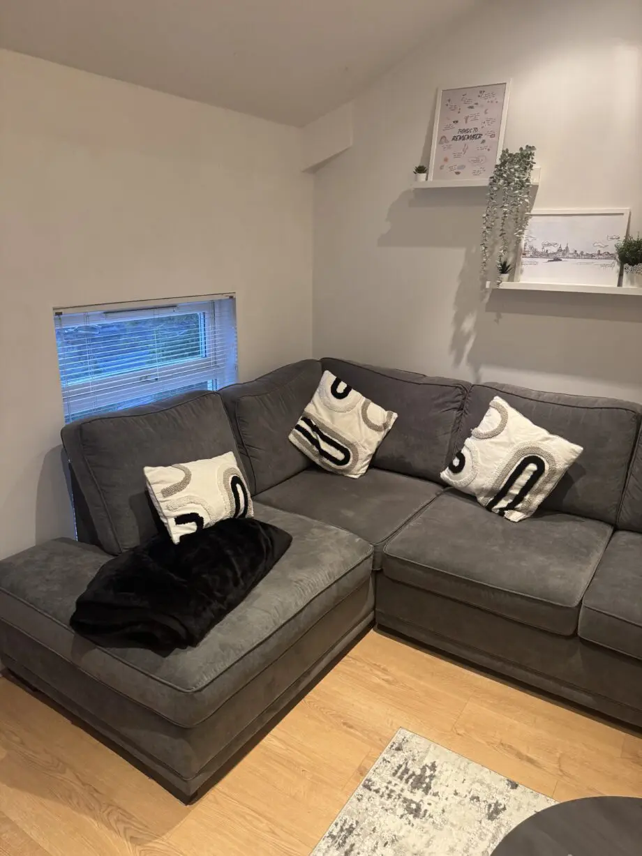 DFS GREY ORKA CORNER SOFA