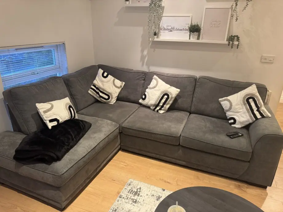DFS GREY ORKA CORNER SOFA