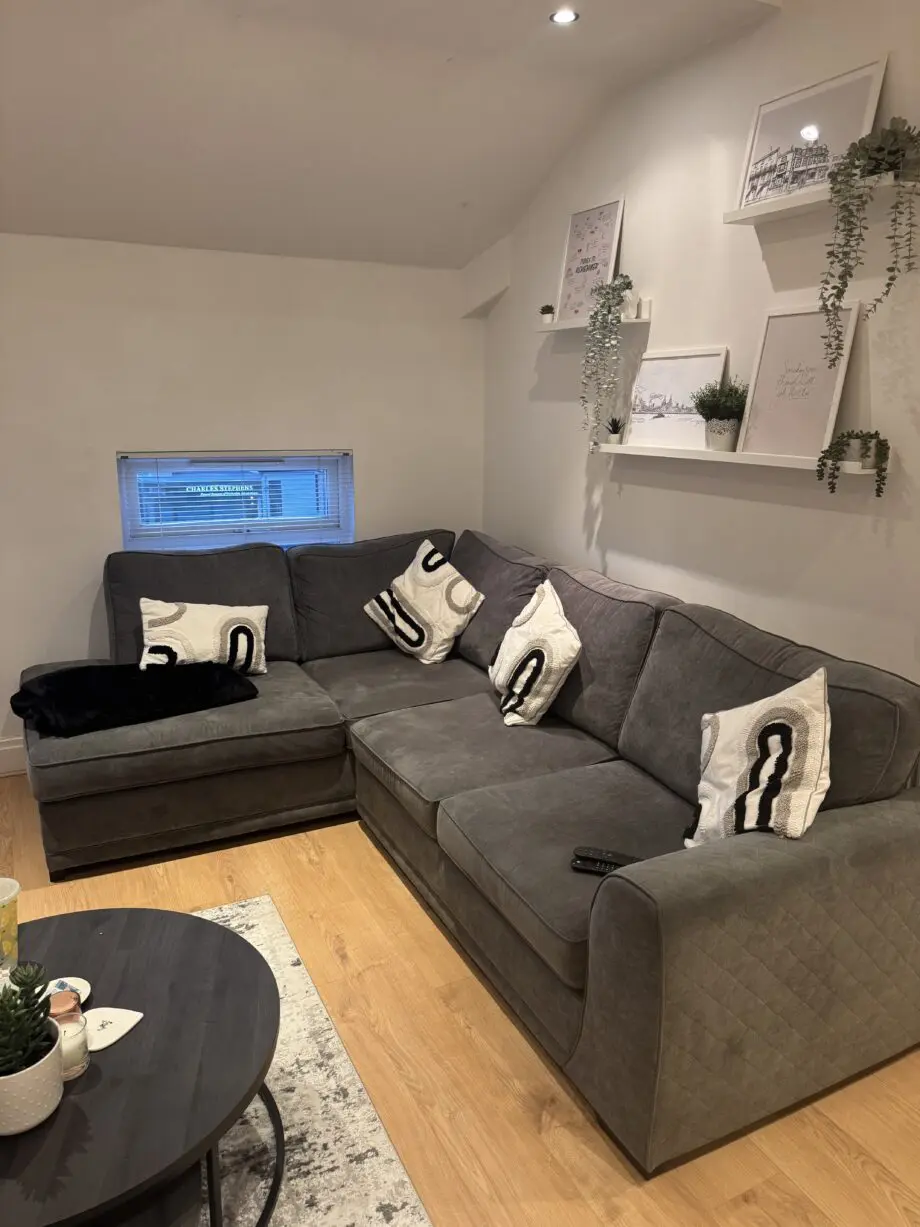 DFS GREY ORKA CORNER SOFA