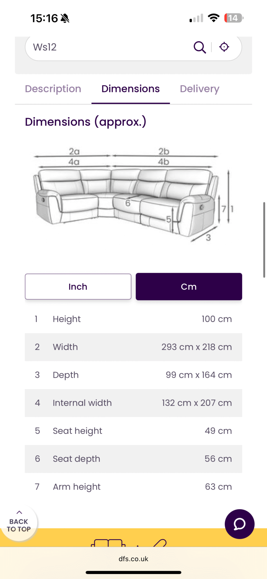 DFS Ronan Corner Sofa 2 recliners and storage - excellent condition