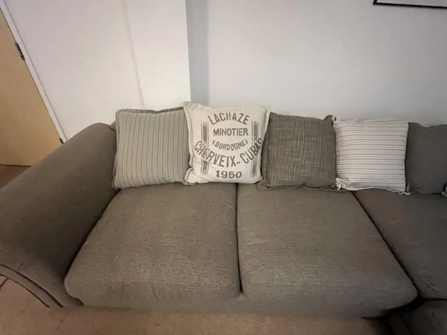 DFS grey corner sofa