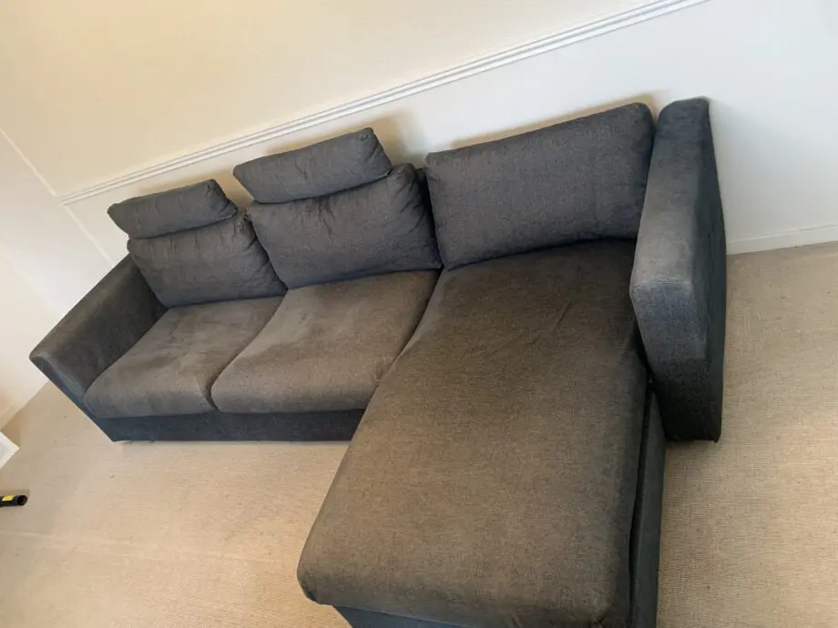 Corner sofa bed with storage
