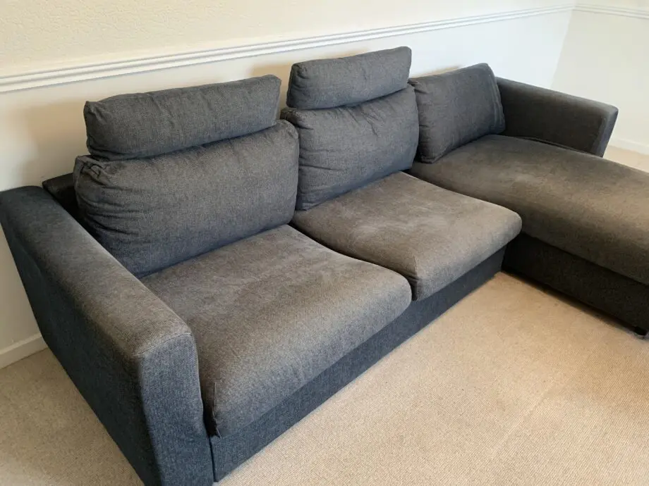 Corner sofa bed with storage