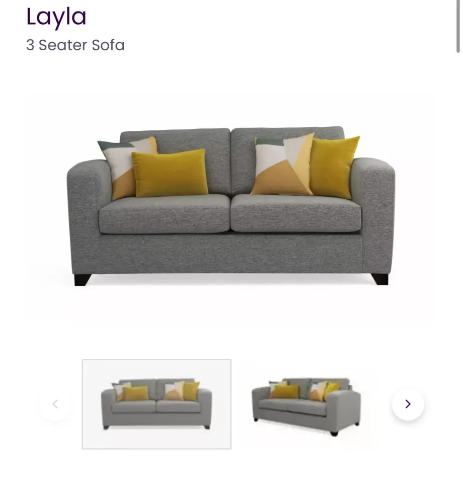 DFS Layla 3 Seater Sofa