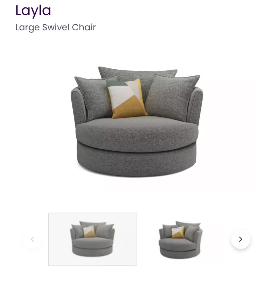 DFS Layla Large Swivel Chair