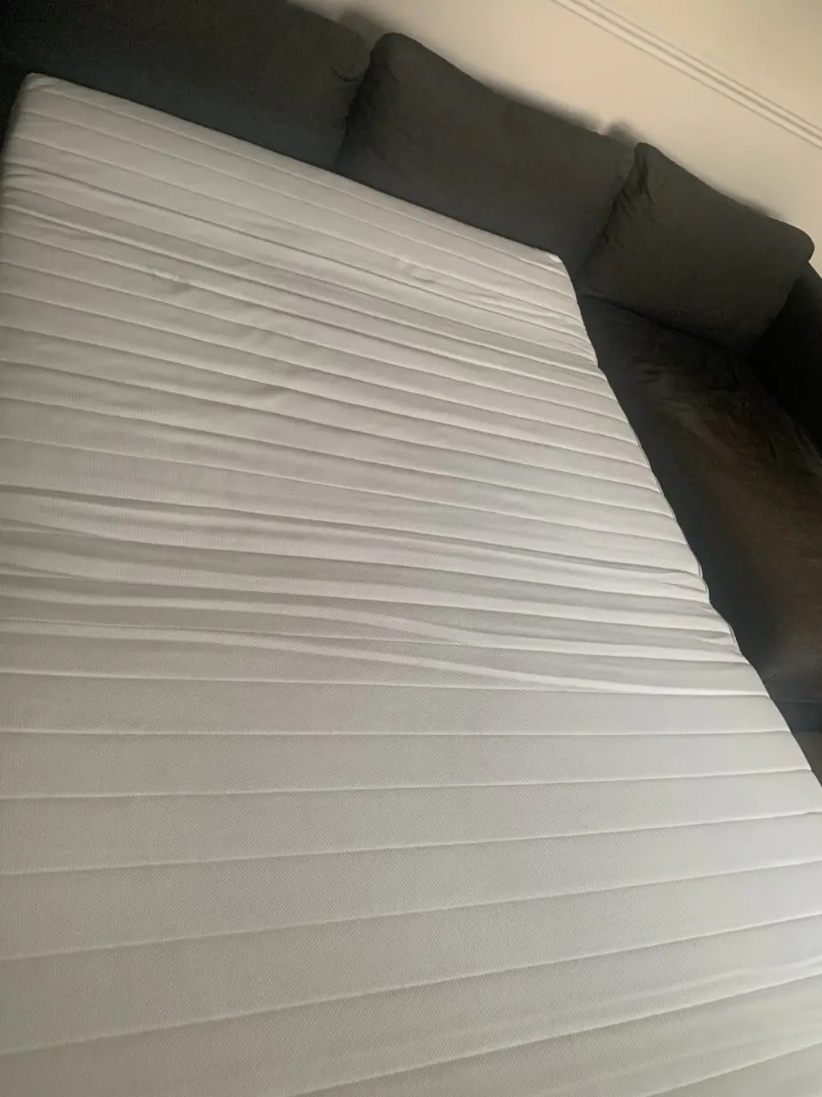 Corner sofa bed with storage