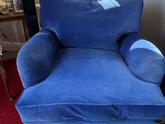 Blue 1 Seater Arm Chair made by Sofas and Stuff [https://sofasandstuff.com]