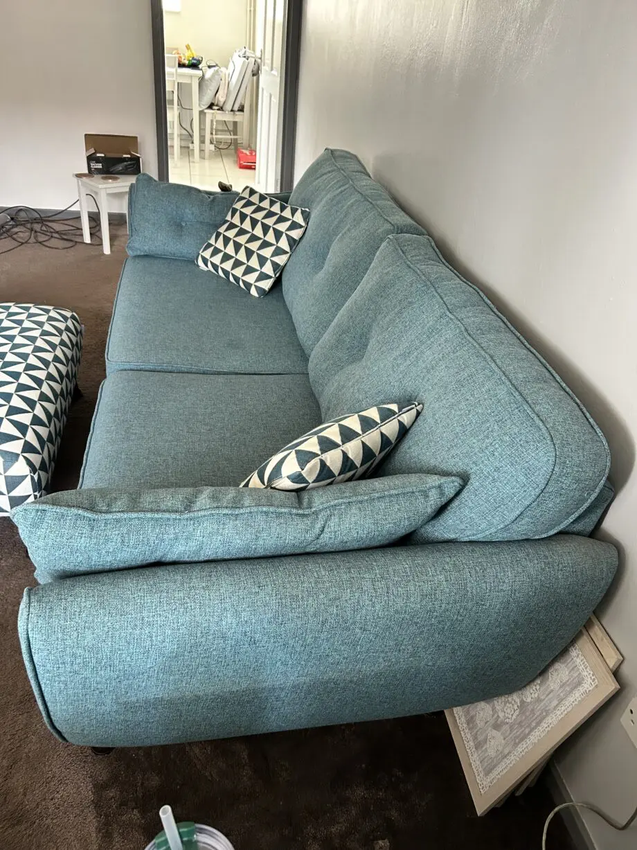DFS zinc 4 seater sofa teal