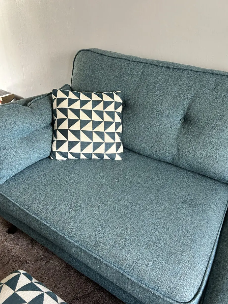 DFS zinc 4 seater sofa teal