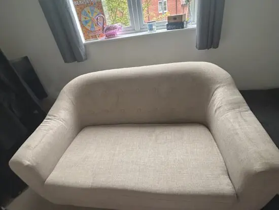 Dunelm beige ‘bubble’ sofa