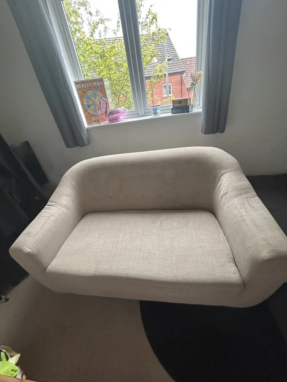 Dunelm beige ‘bubble’ sofa