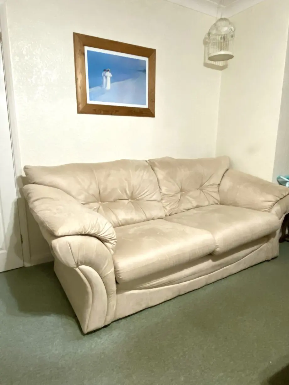 3+1+1 beige sofa set for sale