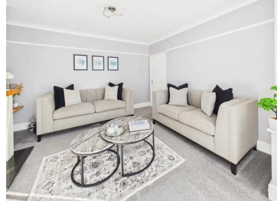Grey bespoke sofas