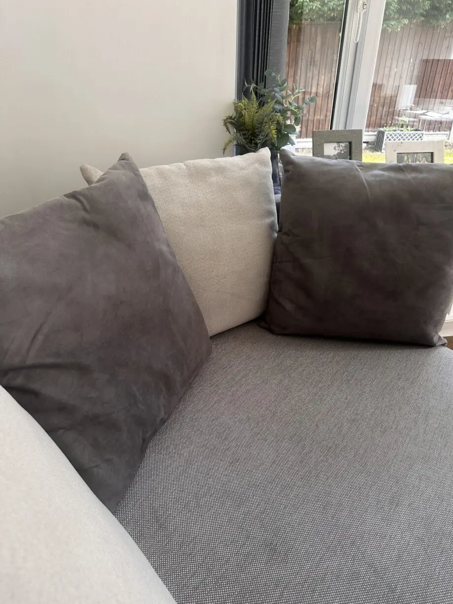 DFS grey cuddle chair