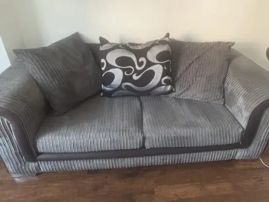 Cuddle chair and 3 seater set
