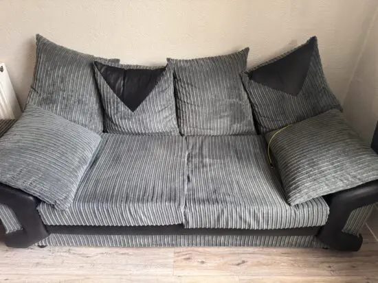 Grey 3 seater sofa