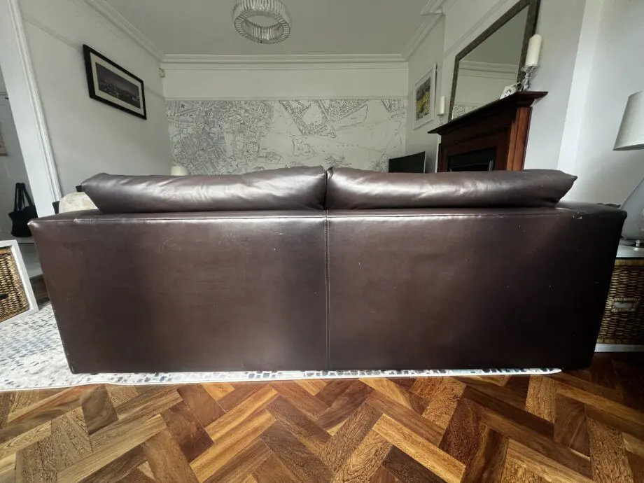 Sofa Workshop Brown Leather Sofa Bed