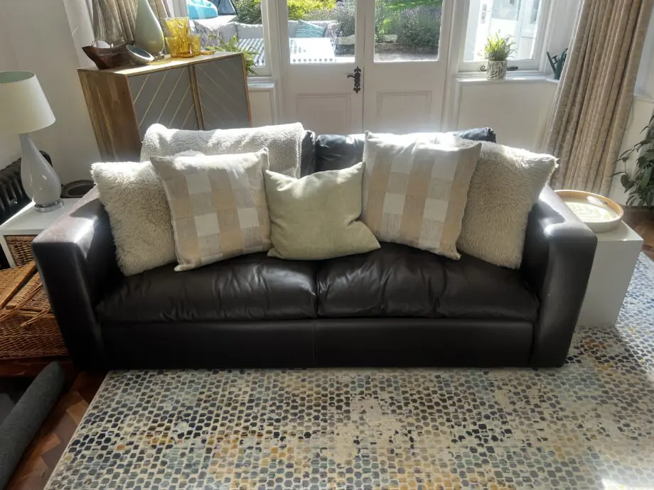 Sofa Workshop Brown Leather Sofa Bed