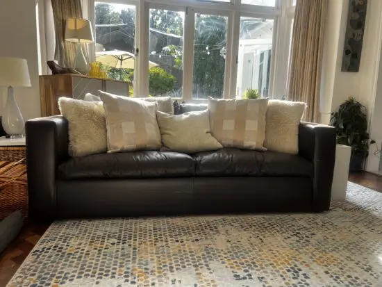 Sofa Workshop Brown Leather Sofa Bed