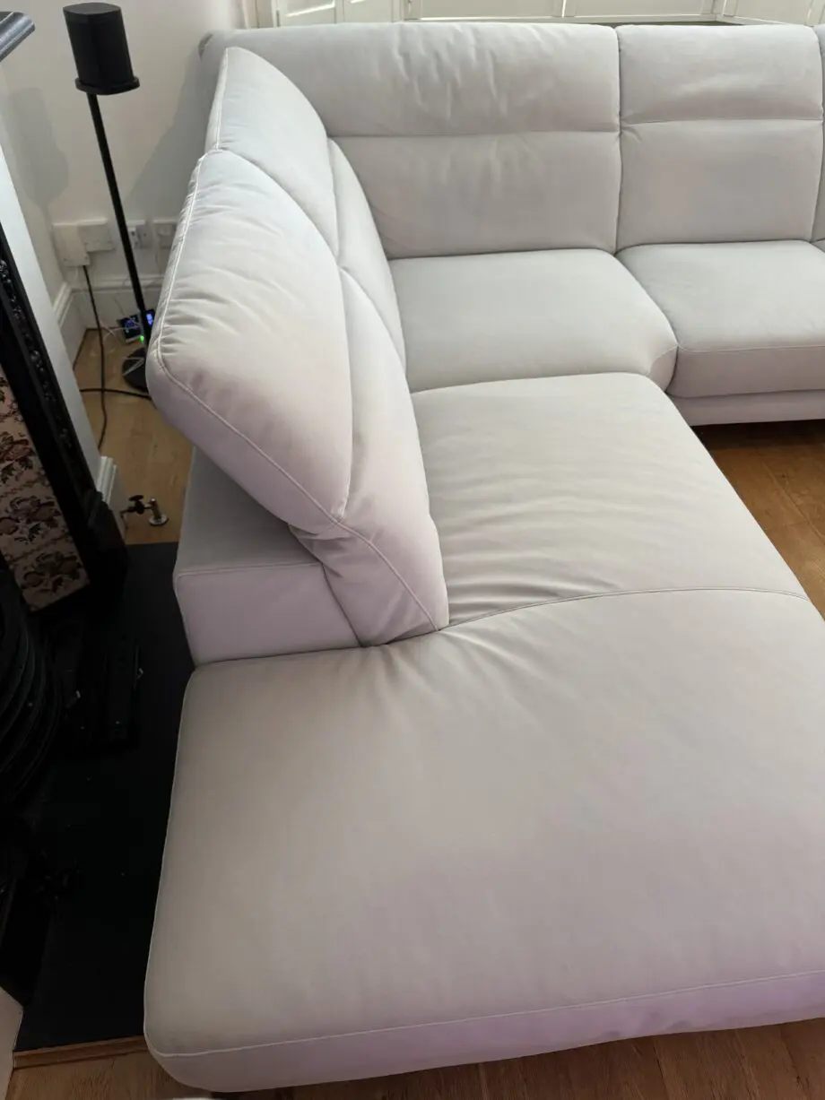 Natuzzi Brezza White/grey Speranza corner sofa