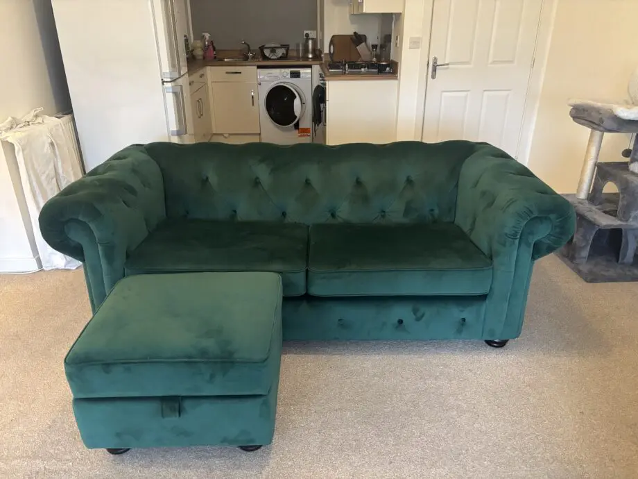 DFS BELAIR 3 SEATER SOFA FOREST GREEN