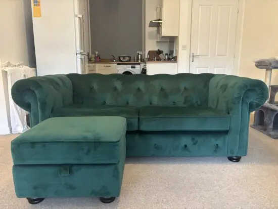 DFS BELAIR 3 SEATER SOFA FOREST GREEN