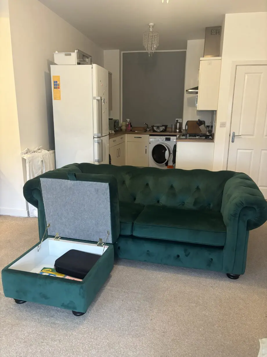 DFS BELAIR 3 SEATER SOFA FOREST GREEN