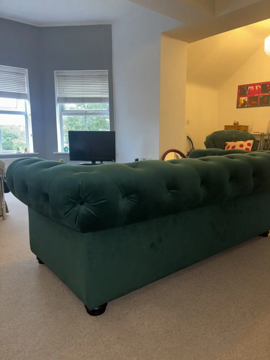 DFS BELAIR 3 SEATER SOFA FOREST GREEN
