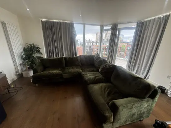 BRAND NEW sofa.com green velvet corner sofa £4k RRP