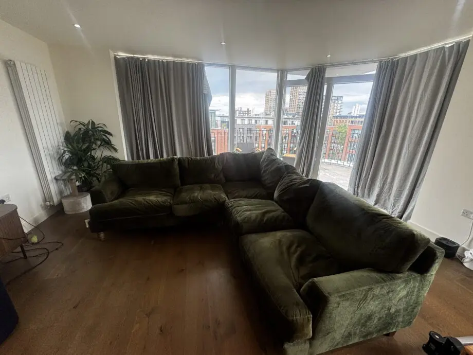 BRAND NEW sofa.com green velvet corner sofa £4k RRP