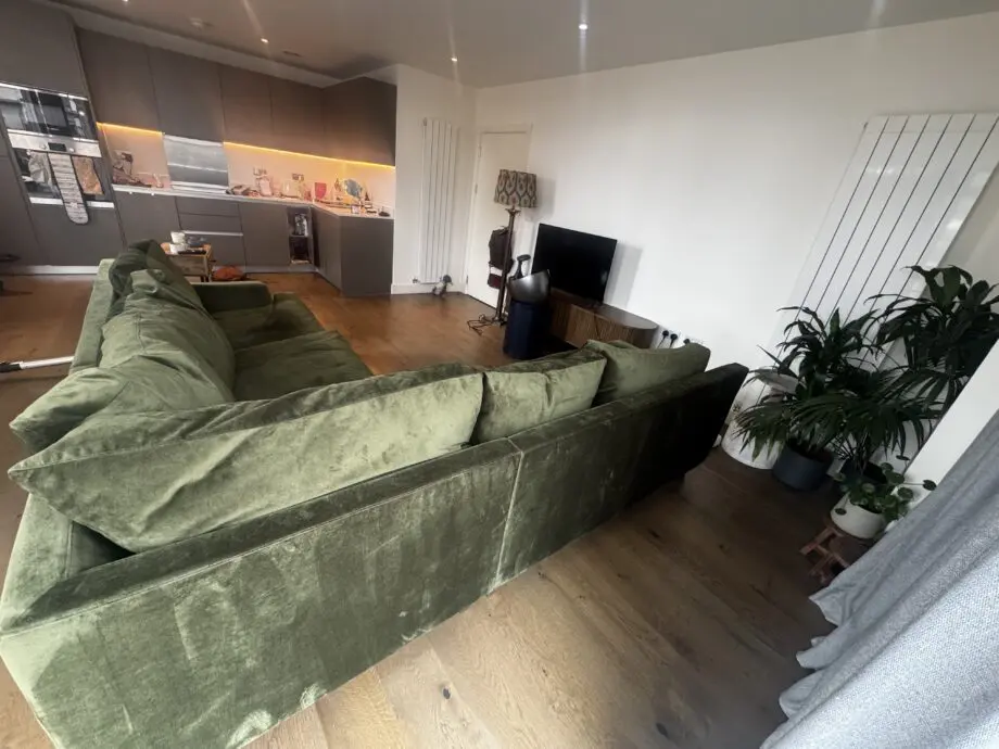 BRAND NEW sofa.com green velvet corner sofa £4k RRP