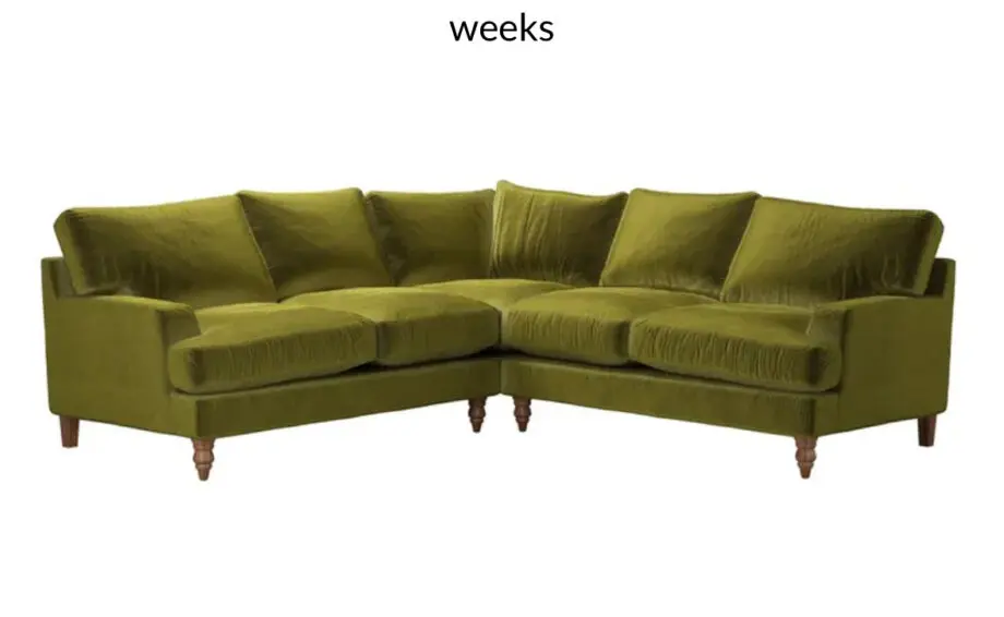 BRAND NEW sofa.com green velvet corner sofa £4k RRP