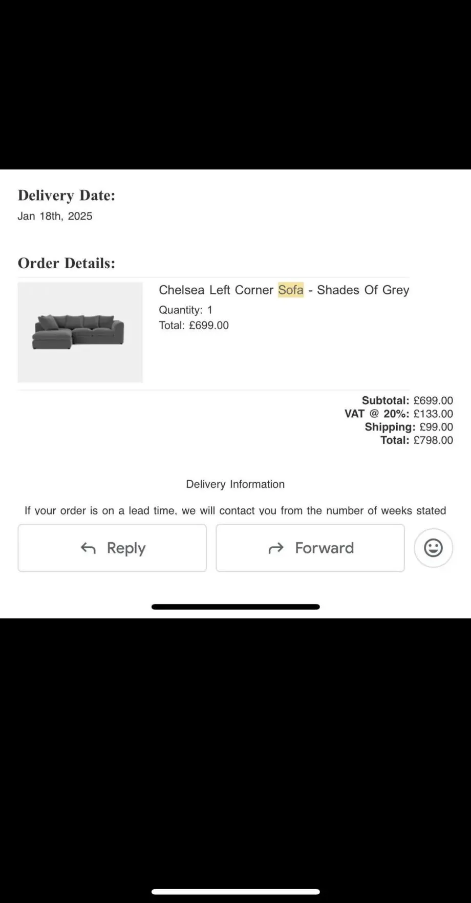 Chelsea Left Corner Sofa - Shades of Grey