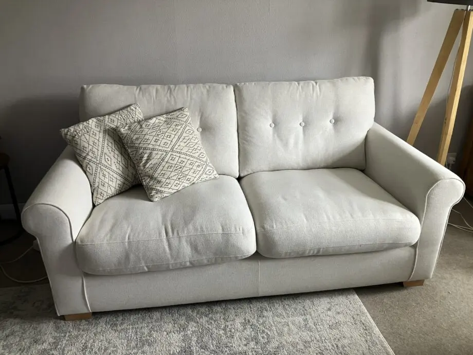DFS Cream 3 Seater Sofa