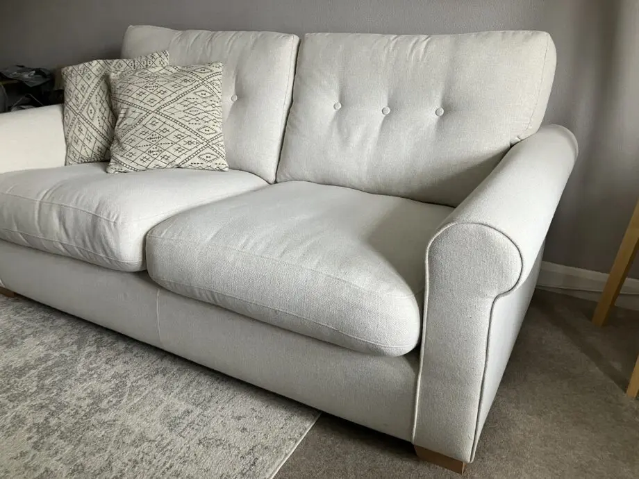 DFS Cream 3 Seater Sofa