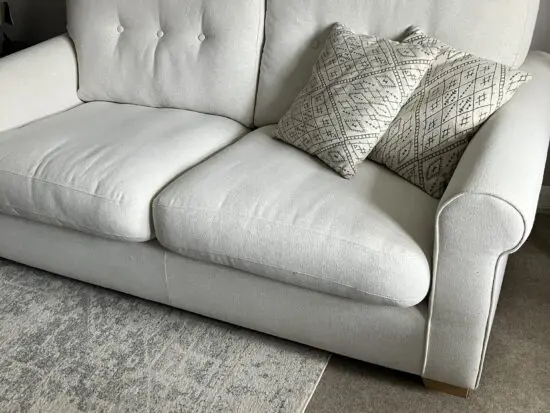 DFS Cream 3 Seater Sofa