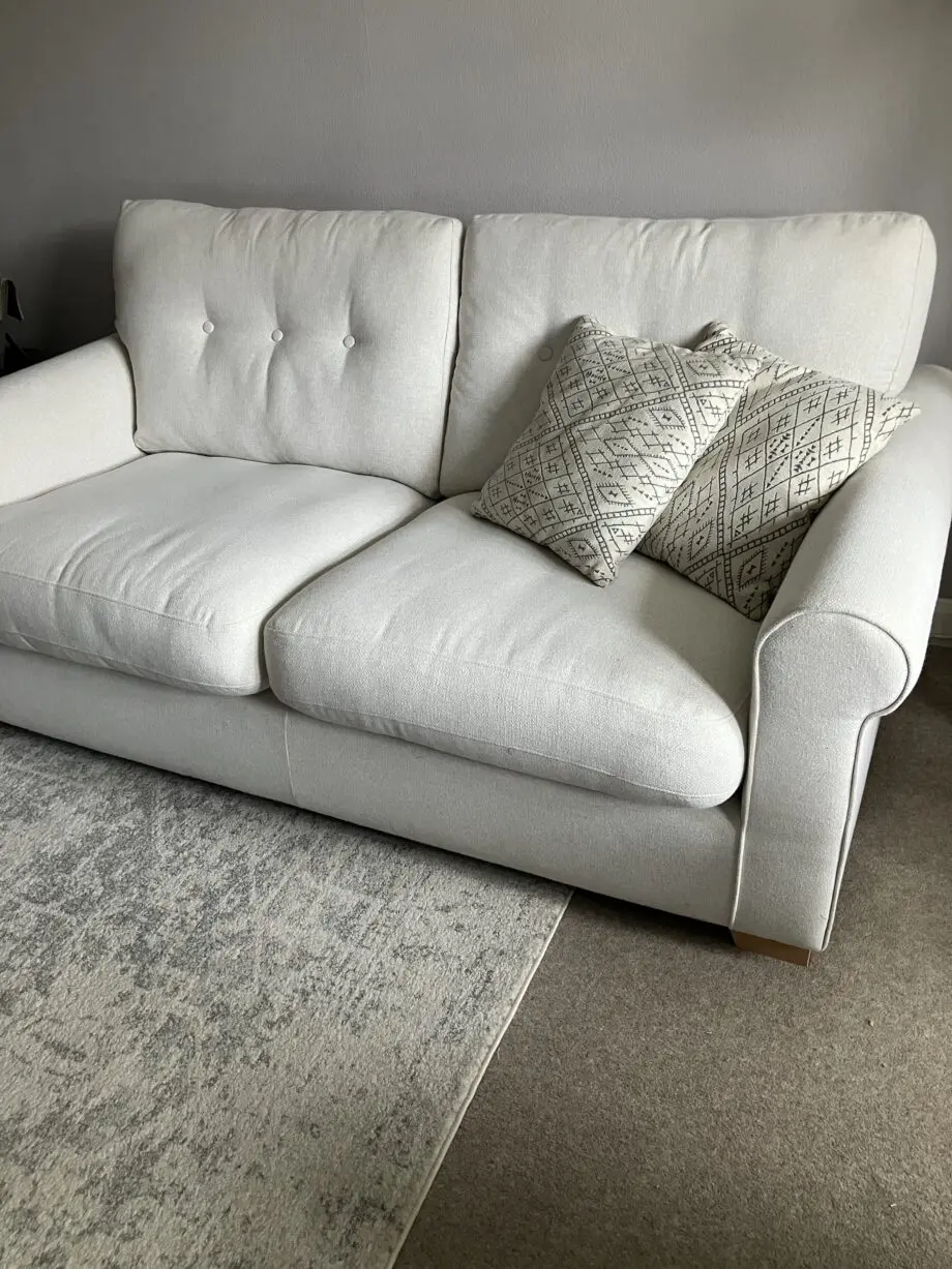 DFS Cream 3 Seater Sofa