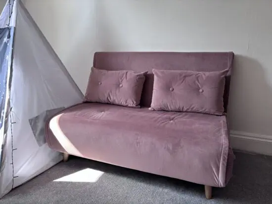 Made Haru Dusty Pink 2 seater sofa